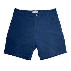 Birddogs Mens Performance Shorts Size 32x7 Boom for Your Boomstick Navy Blue